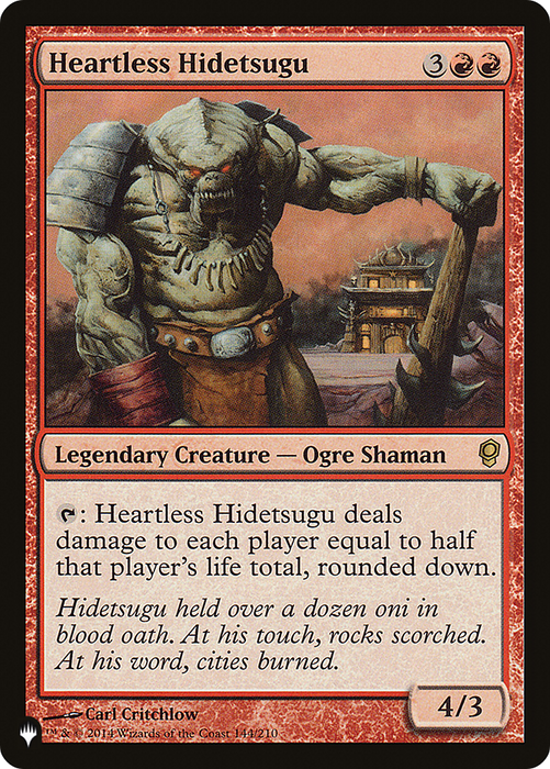 Heartless Hidetsugu (LIST-CNS-144) - rare
