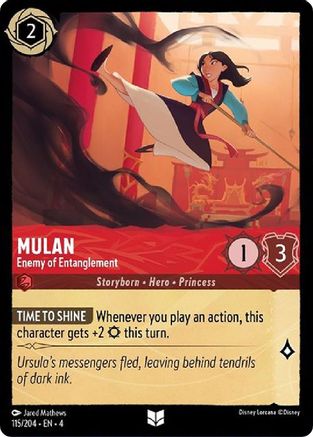 Mulan - Enemy of Entanglement (115/204) - Uncommon