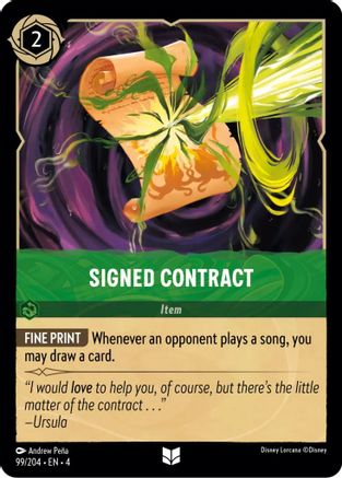 Signed Contract (99/204) - Uncommon