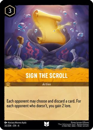 Sign the Scroll (30/204) - Uncommon - Cold Foil