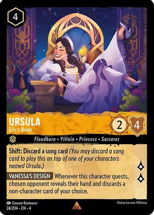 Ursula - Eric's Bride (24/204) - Rare - Cold Foil