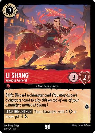 Li Shang - Valorous General (112/204) - Uncommon - Cold Foil