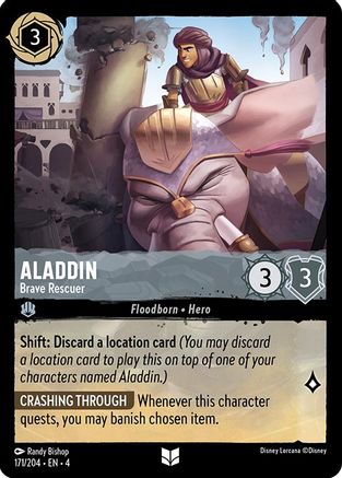 Aladdin - Brave Rescuer (171/204) - Uncommon - Cold Foil