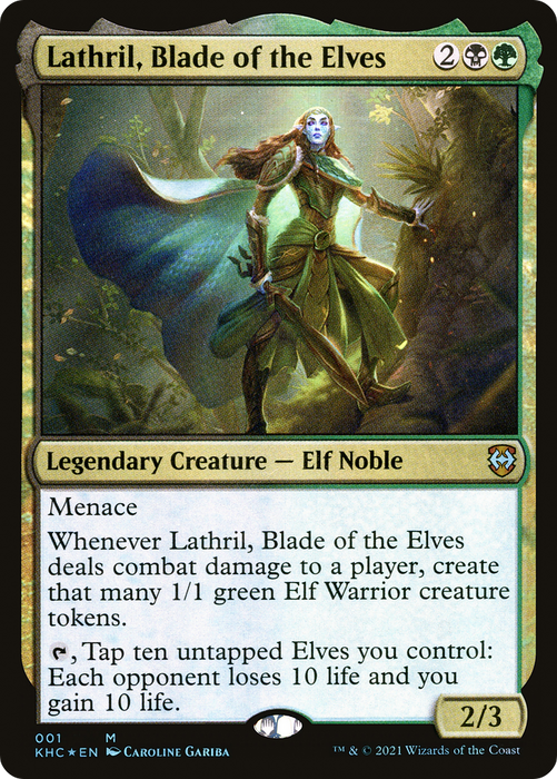 Lathril, Blade of the Elves (KHC-001) - mythic - Foil