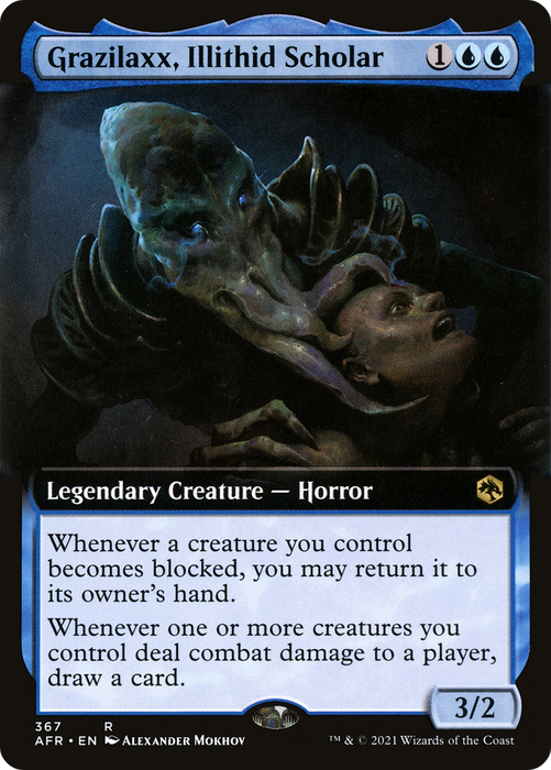 Grazilaxx, Illithid Scholar (AFR-367) - rare: (Extended Art)
