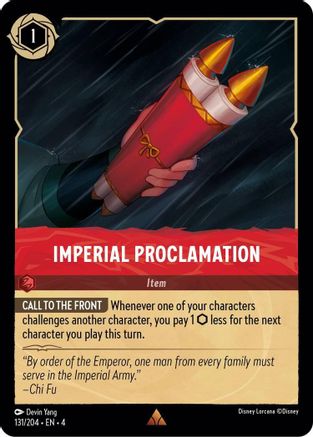 Imperial Proclamation FRANÇAIS (131/204) - RU - Rare - Cold Foil