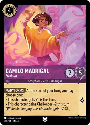 Camilo Madrigal - Prankster (40/204) - Uncommon - Cold Foil