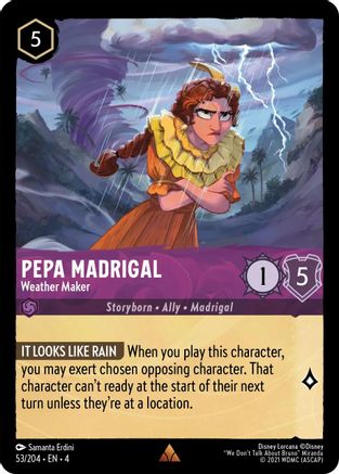 Pepa Madrigal - Weather Maker (53/204) - Rare - Cold Foil
