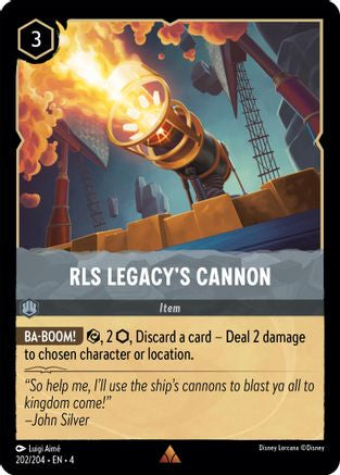 RLS Legacy's Cannon (202/204) - Rare - Cold Foil