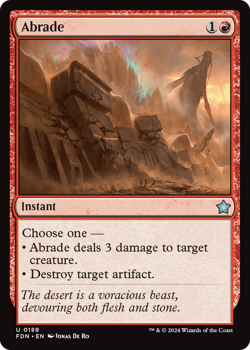 Abrade (FDN-188) - uncommon - Foil