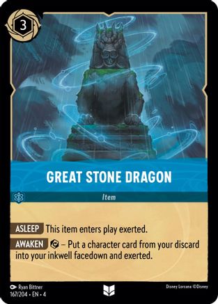 Great Stone Dragon (167/204) - Uncommon - Cold Foil