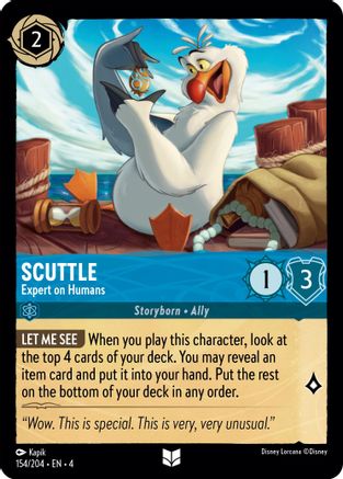 Scuttle - Expert on Humans (154/204) - Uncommon - Cold Foil
