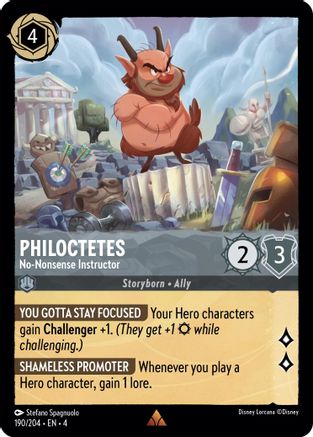 Philoctetes - No-Nonsense Instructor FRANÇAIS (190/204) - RU - Rare - Cold Foil