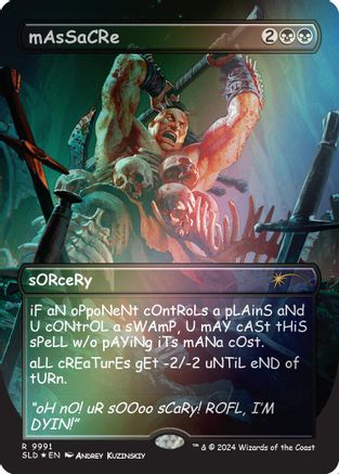 mAsSaCRe (Rainbow Foil) (SLD-9991) - rare - Foil