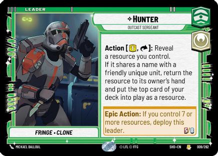 Hunter - Outcast Sergeant (009/262) - SOTG - Rare