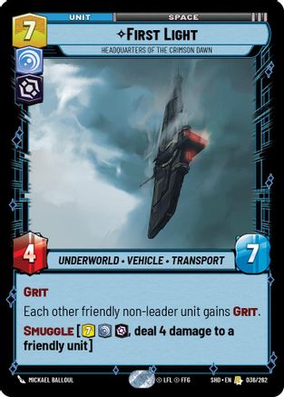 First Light - Headquarters of the Crimson Dawn (036/262) - SOTG - Rare - Foil