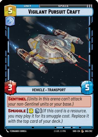 Vigilant Pursuit Craft (065/262) - SOTG - Common - Foil