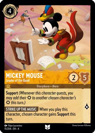 Mickey Mouse - Leader of the Band (15/204) - Uncommon