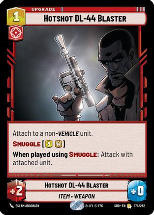 Hotshot DL-44 Blaster (174/262) - SOTG - Rare - Foil