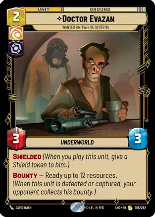 Doctor Evazan - Wanted on Twelve Systems (185/262) - SOTG - Rare