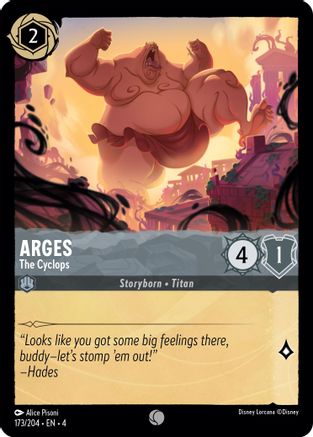 Arges - The Cyclops (173/204) - Common - Cold Foil