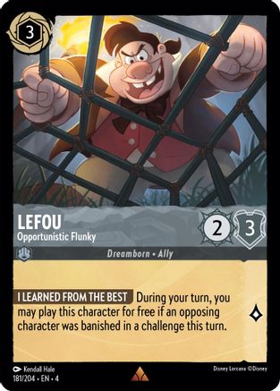 LeFou - Opportunistic Flunky (181/204) - Rare - Cold Foil