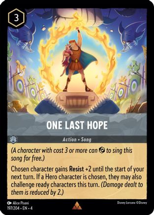 One Last Hope (197/204) - Rare - Cold Foil