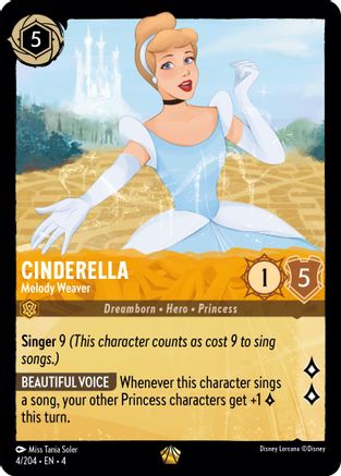 Cinderella - Melody Weaver (4/204) - Legendary - Cold Foil