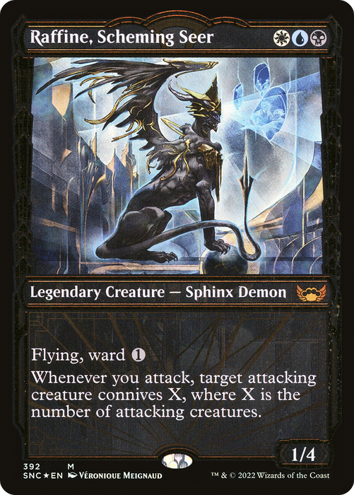 Raffine, Scheming Seer (SNC-392) - mythic: (Showcase) - Foil