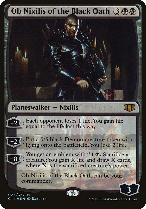 Ob Nixilis of the Black Oath (OVER-027) - mythic - Foil
