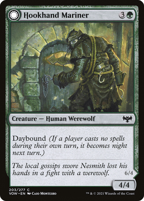 Hookhand Mariner // Riphook Raider (VOW-203) - common: (Double Faced Transform)