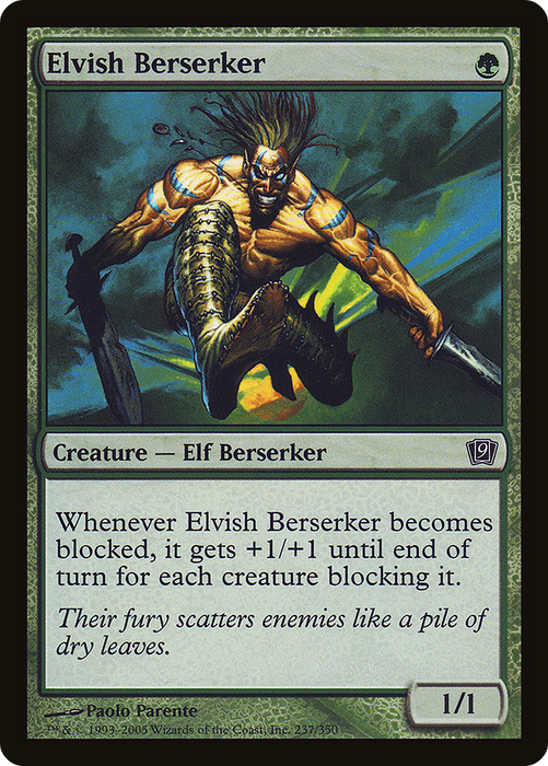 Elvish Berserker (9ED-237★) - common - Foil