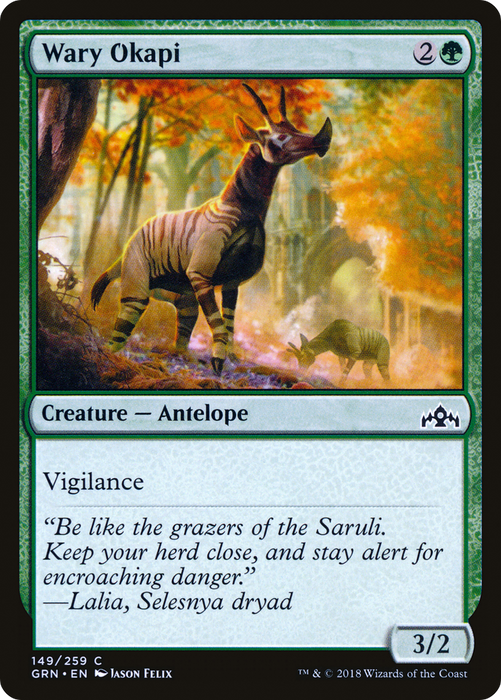 Wary Okapi (GRN-149) - common