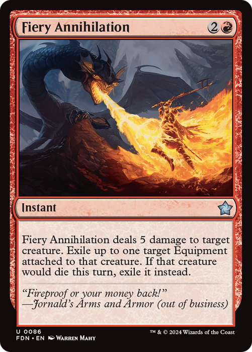 Fiery Annihilation (FDN-086) - uncommon