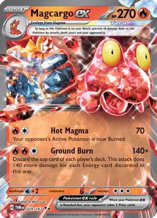 Magcargo ex (029/167) - STM  - Double Rare - Holofoil