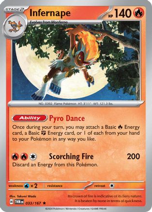 Infernape (033/167) - STM  - Rare - Holofoil