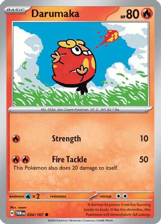 Darumaka (034/167) - STM  - Common - Reverse Holofoil
