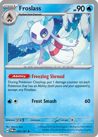 Froslass (053/167) - STM  - Rare - Reverse Holofoil