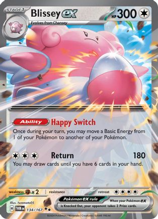 Blissey ex (134/167) - STM  - Double Rare - Holofoil