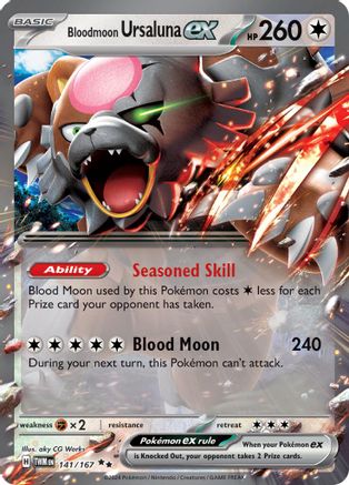 Bloodmoon Ursaluna ex (141/167) - STM  - Double Rare - Holofoil
