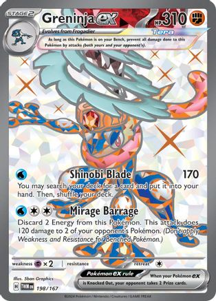 Greninja ex (198/167) - STM  - Ultra Rare - Holofoil