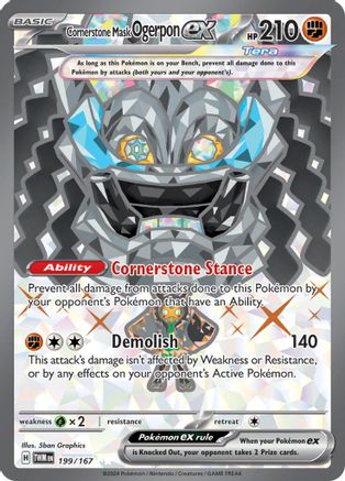 Cornerstone Mask Ogerpon ex (199/167) - STM  - Ultra Rare - Holofoil