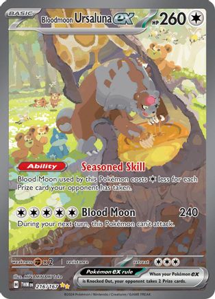 Bloodmoon Ursaluna ex (216/167) - STM  - Special Illustration Rare - Holofoil