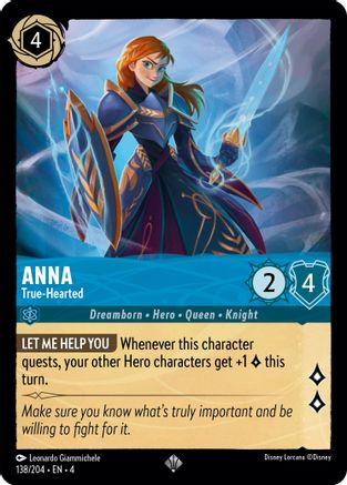 Anna - True-Hearted FRANÇAIS (138/204) - RU - Très Rare - Cold Foil