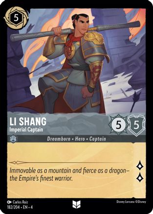 Li Shang - Imperial Captain (182/204) - Uncommon