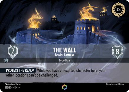 The Wall - Border Fortress (Enchanted) (222/204) - Enchanted - Holofoil