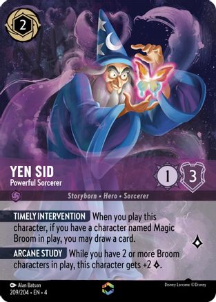 Yen Sid - Powerful Sorcerer (Enchanted) FRANÇAIS (209/204) - RU - Enchantée - Holofoil