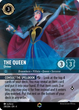 The Queen - Diviner (Enchanted) (218/204) - Enchanted - Holofoil