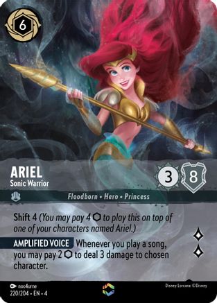 Ariel - Sonic Warrior (Enchanted) FRANÇAIS (220/204) - RU - Enchantée - Holofoil