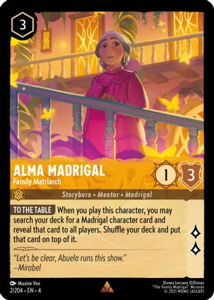 Alma Madrigal - Family Matriarch FRANÇAIS (2/204) - RU - Rare - Cold Foil